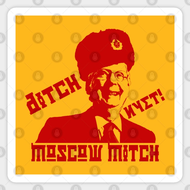 Ditch Moscow Mitch Sticker by skittlemypony